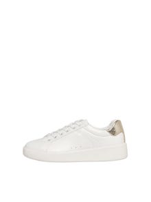 ONLY Läderimitation Sneakers -White - 15252747