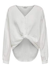ONLY Chemises Regular Fit Col chemise Poignets boutonnés -Cloud Dancer - 15252779