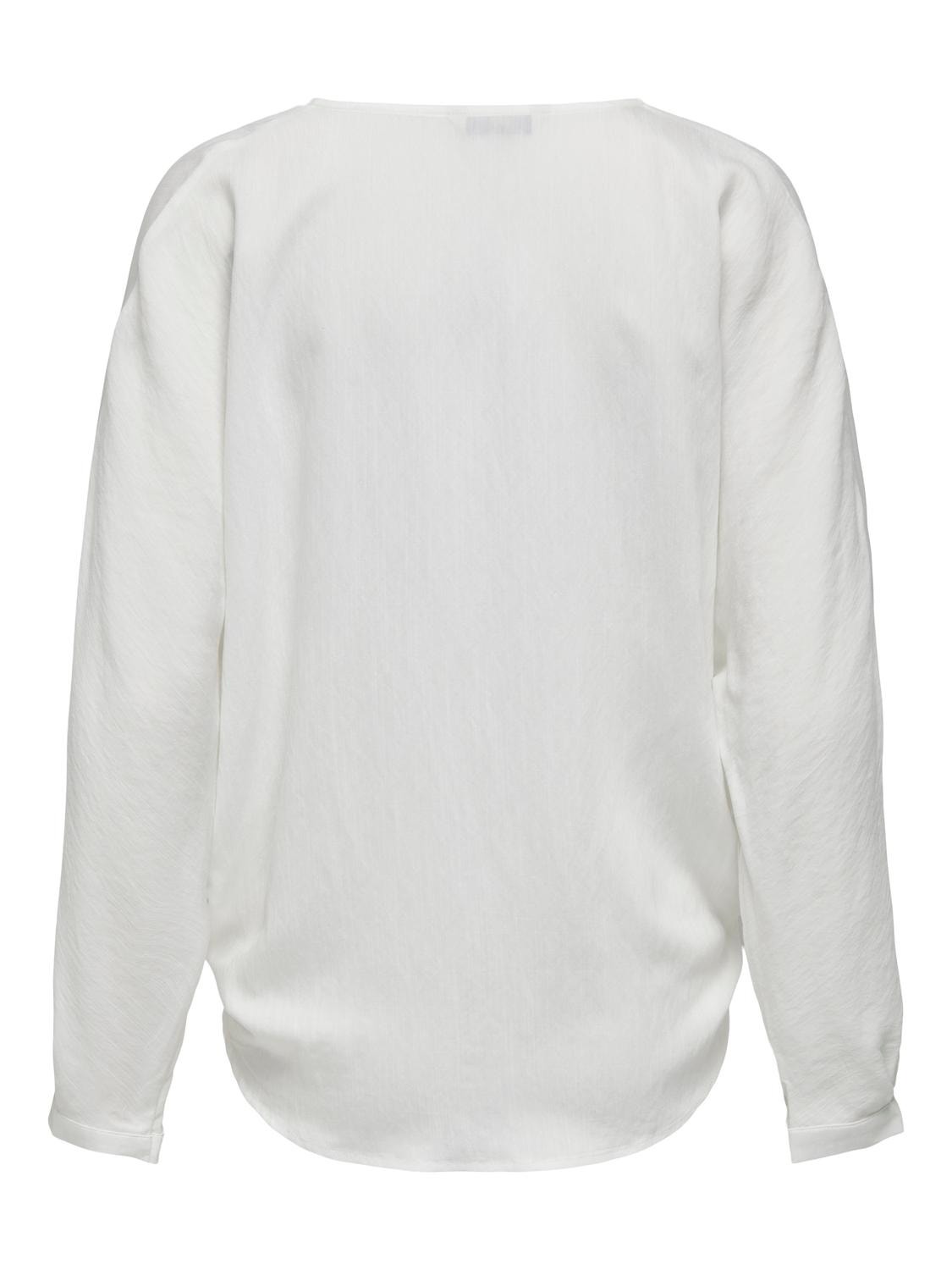 ONLY Regular fit Overhemd kraag Manchetten met knoop Overhemd -Cloud Dancer - 15252779