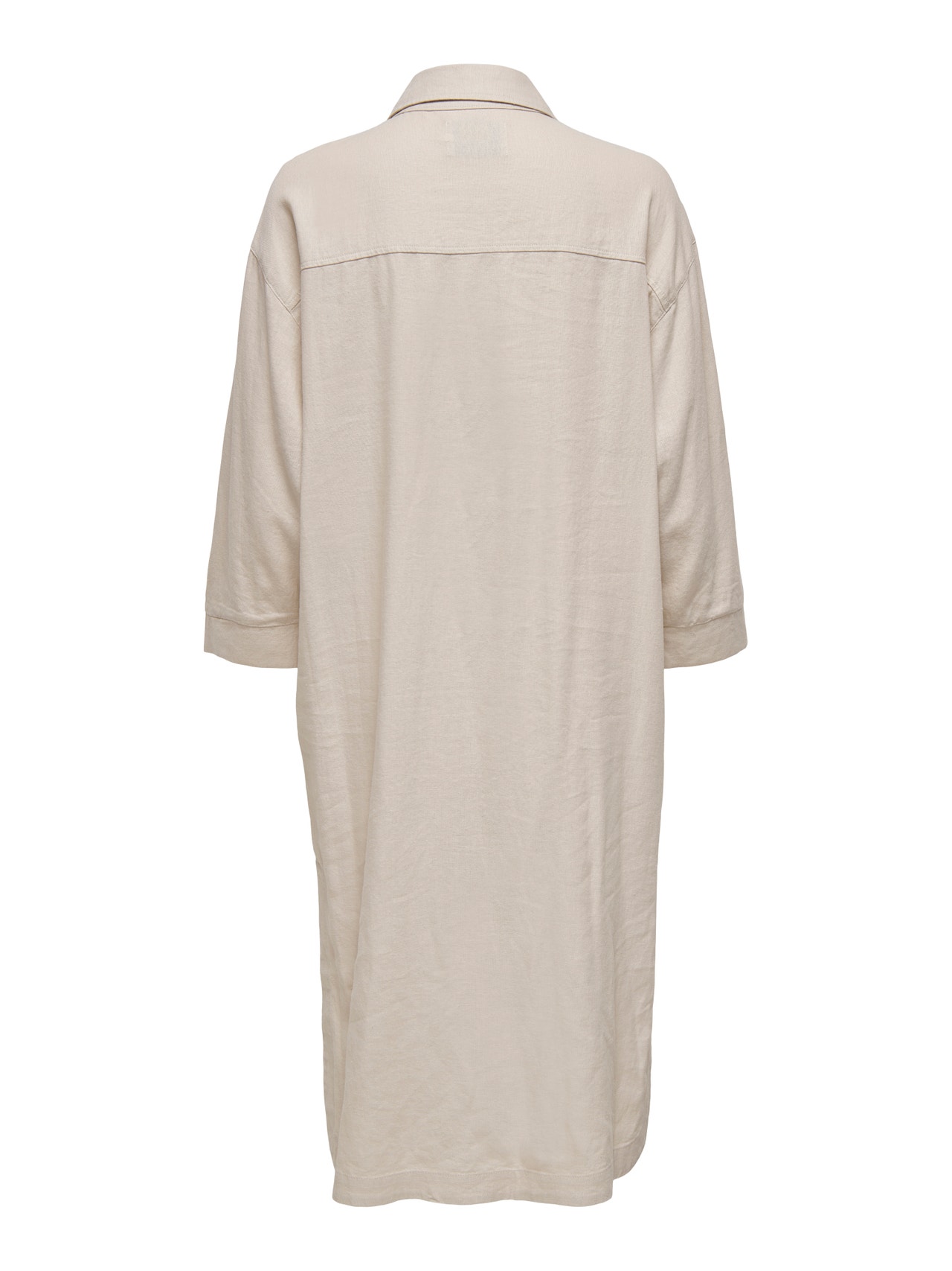 ONLY De lino larga Camisa tipo chaqueta -Moonbeam - 15252852