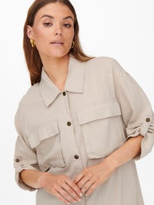 ONLY Regular Fit Shirt collar Fold-up cuffs Shirt -Moonbeam - 15252852