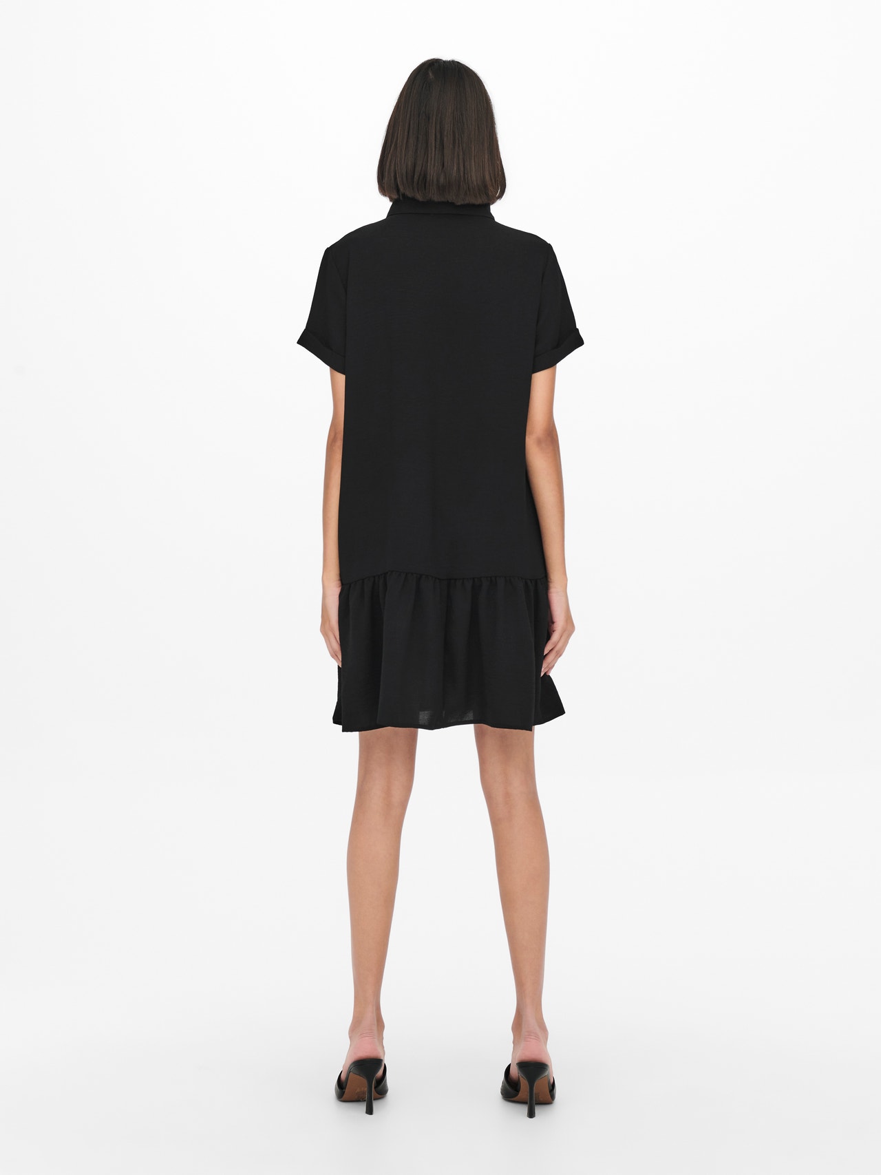 ONLY Regular Fit V-Neck Short dress -Black - 15252870