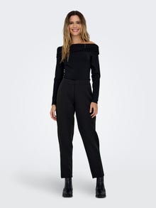 ONLY Solid colored Trousers -Black - 15252876