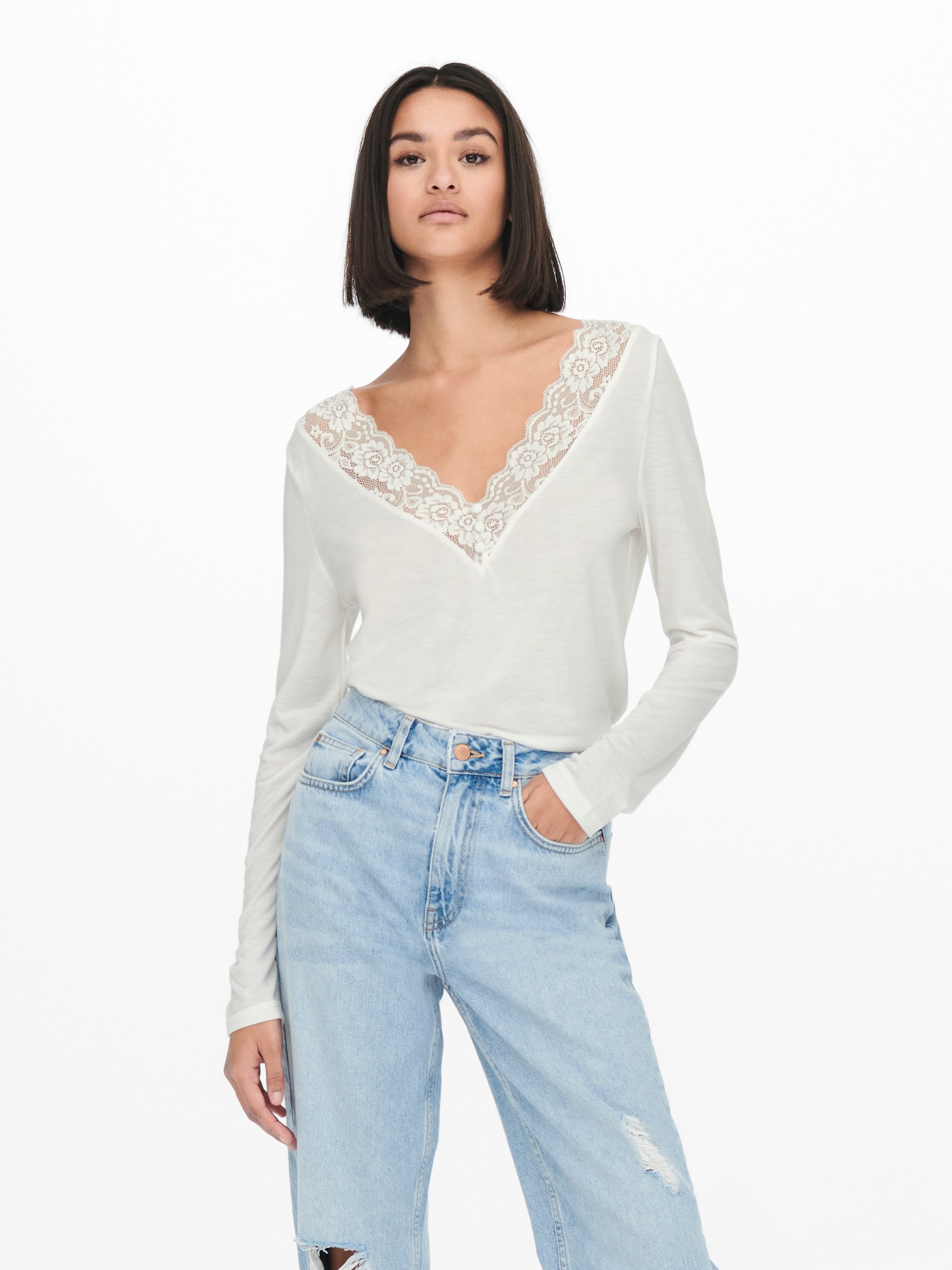 Lace detail Top with 40% discount! | ONLY®