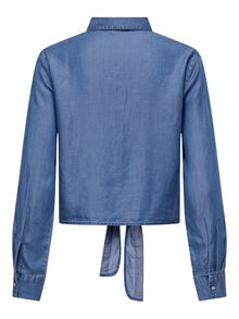 ONLY Knot detail Denim shirt -Medium Blue Denim - 15252957