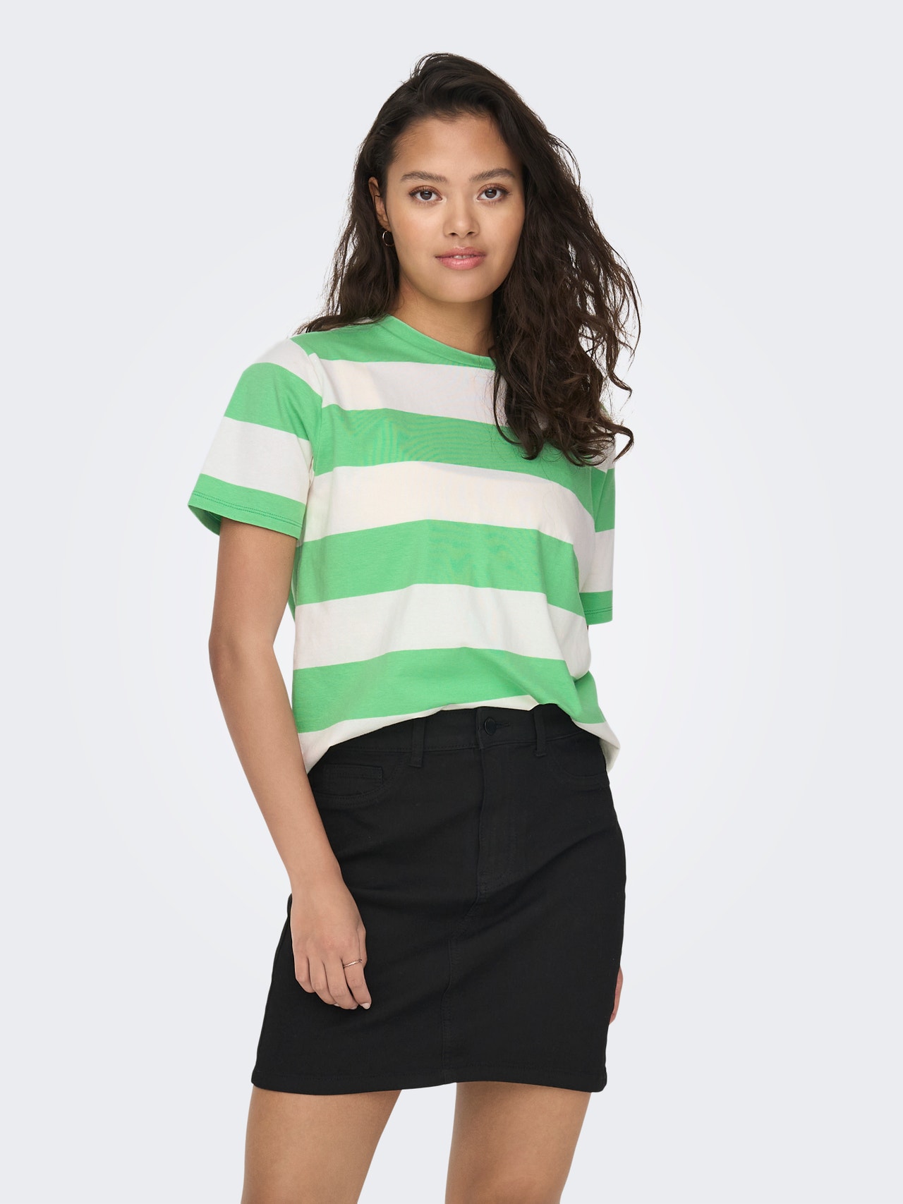 ONLY Regular Fit O-hals T-skjorte -Absinthe Green - 15252962