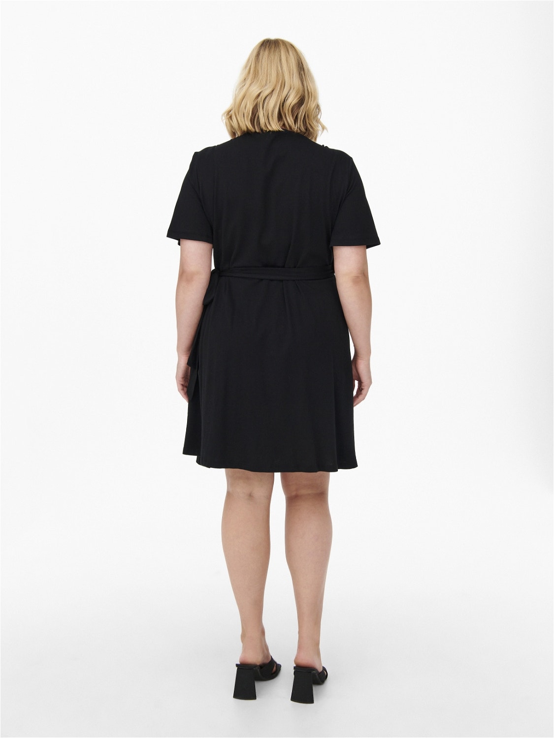 ONLY Regular fit V-Hals Korte jurk -Black - 15252981