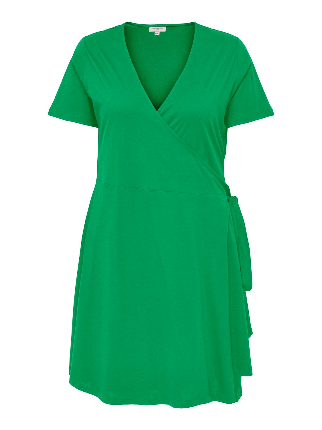 ONLY Curvy Wrap Dress -Kelly Green - 15252981