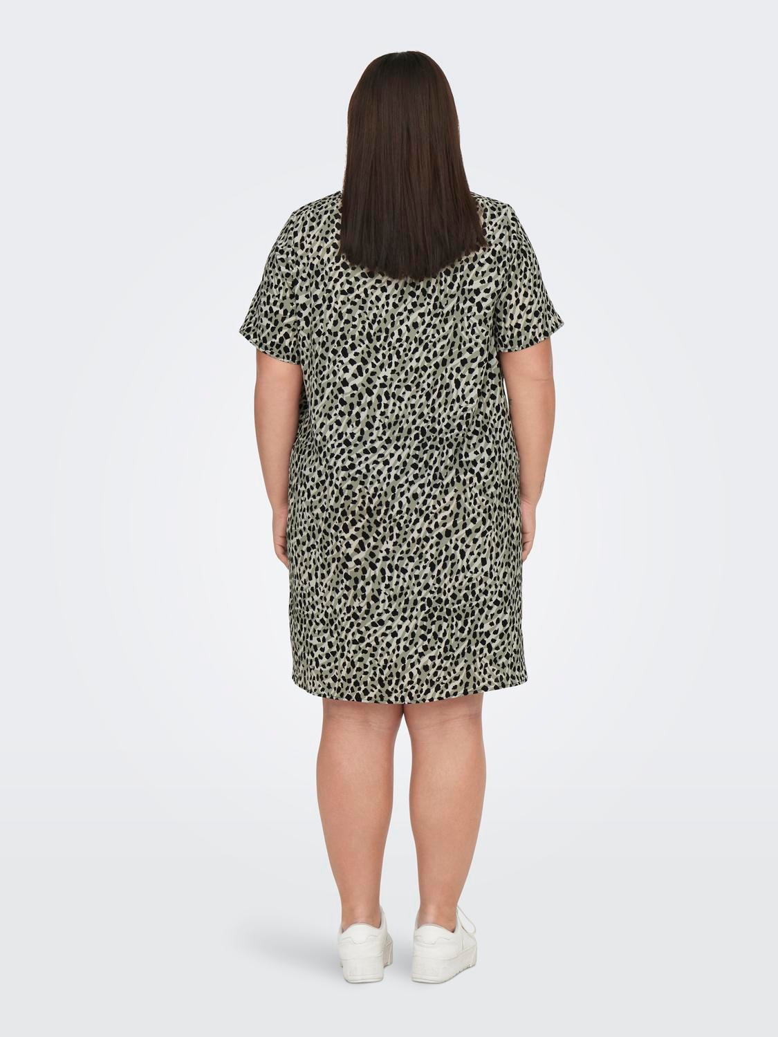 ONLY Loose Fit Boat neck Short dress -Seagrass - 15252999
