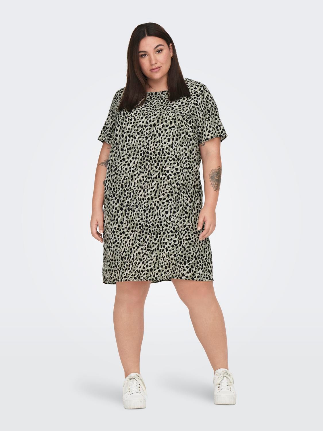 ONLY Curvy tunic Dress -Seagrass - 15252999