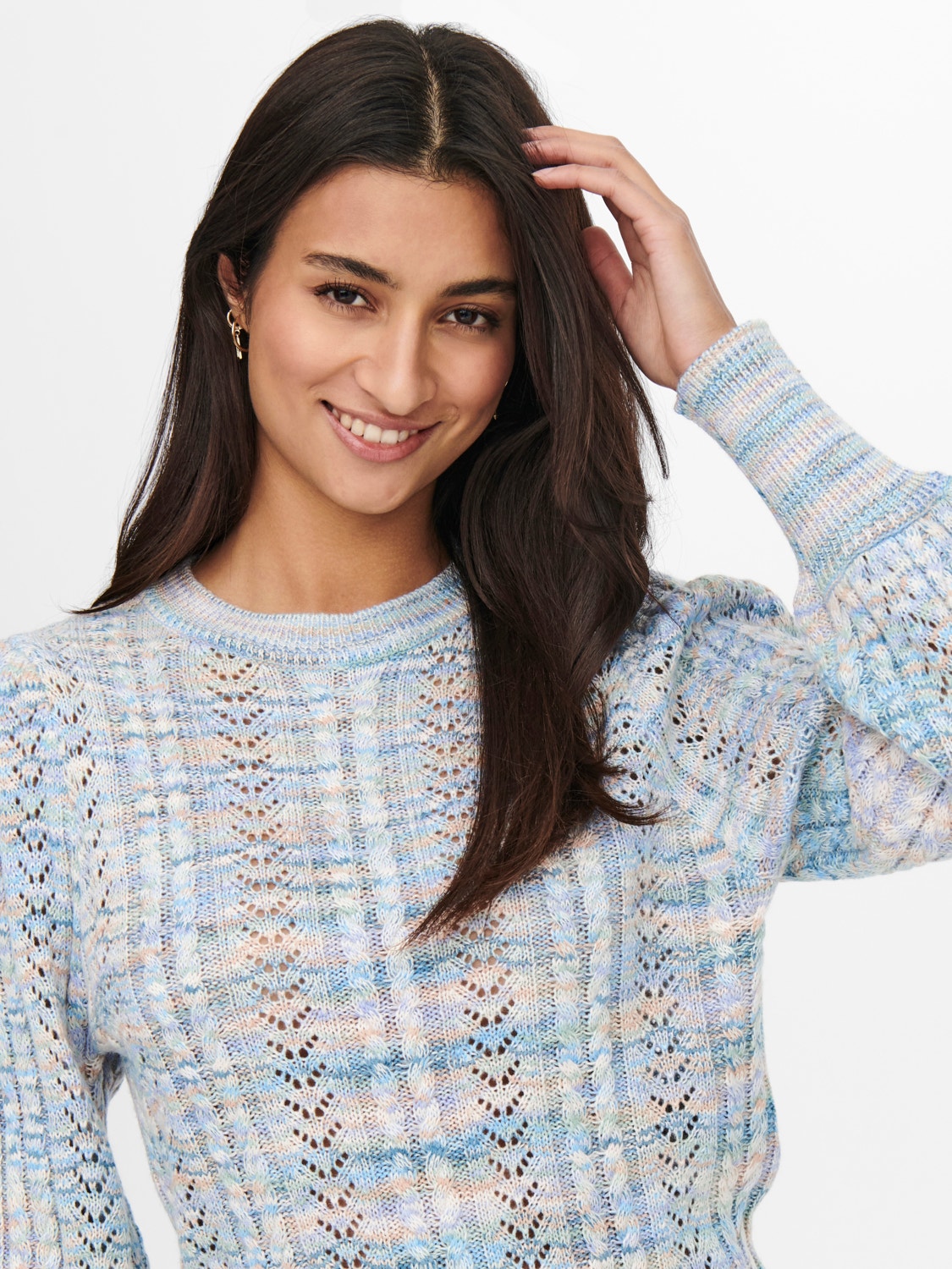 ONLY O-hals Pullover -Mountain Spring - 15253037