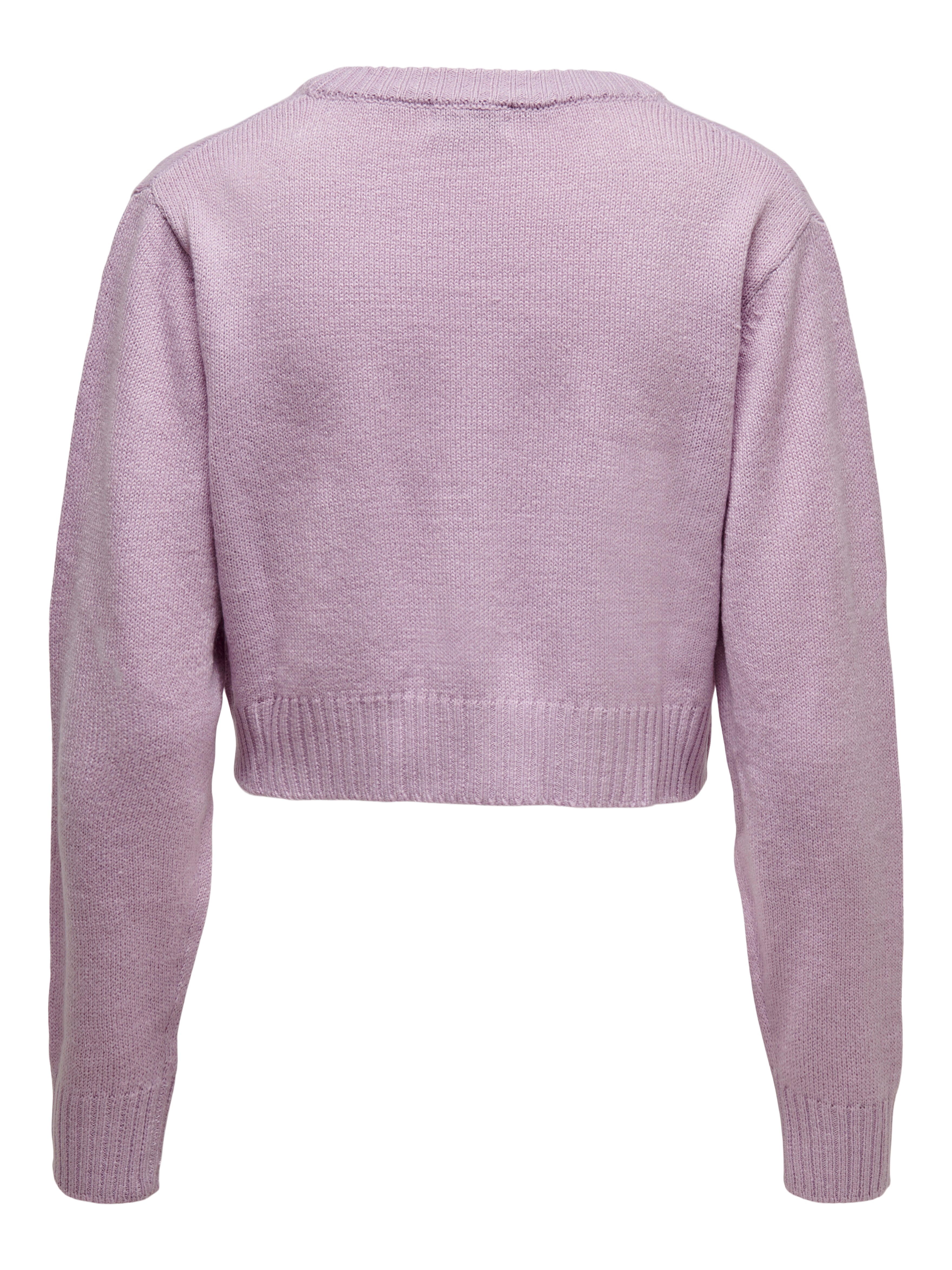 Lavender deals cropped sweater