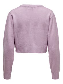 ONLY V-Neck Knit Cardigan -Lavender Frost - 15253059