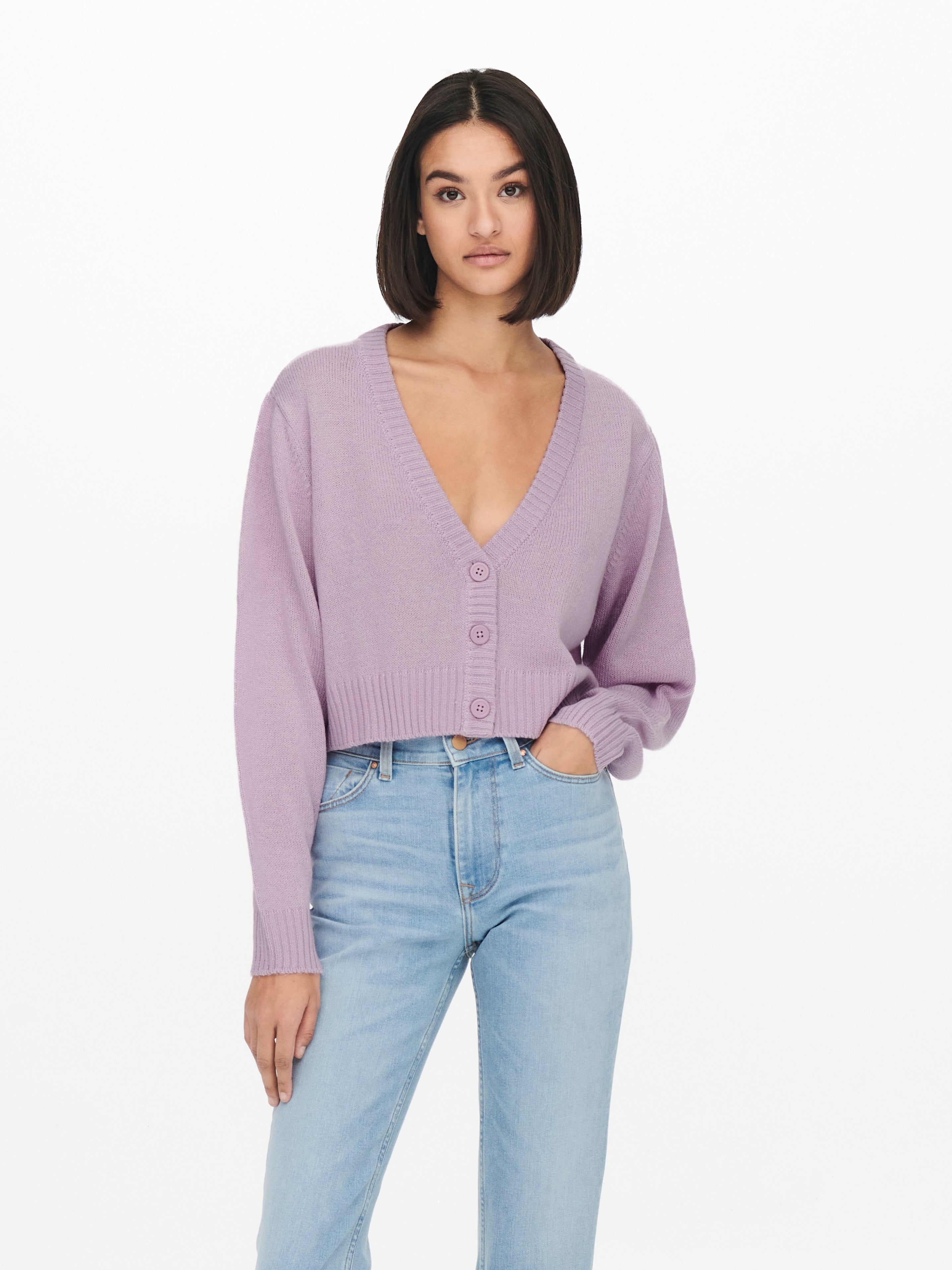 Short Cardigan | Light Purple | ONLY®