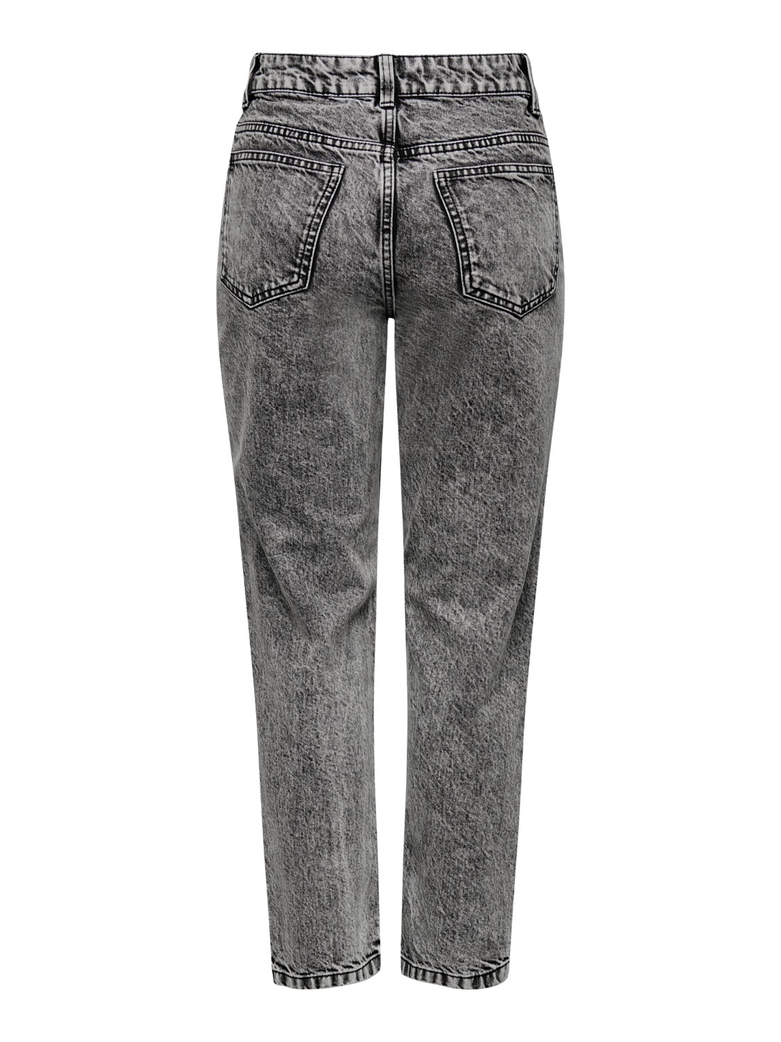 ONLY JDYDrew alto tobillero sin rematar Jeans straight fit -Dark Grey Denim - 15253084