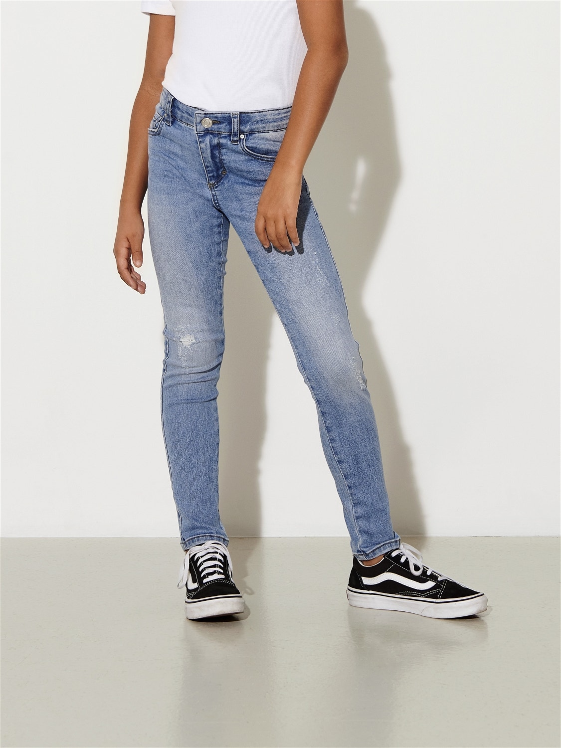 ONLY Skinny Fit High waist Jeans -Light Medium Blue Denim - 15253097