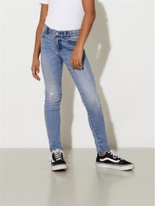 ONLY Skinny Fit High waist Jeans -Light Medium Blue Denim - 15253097
