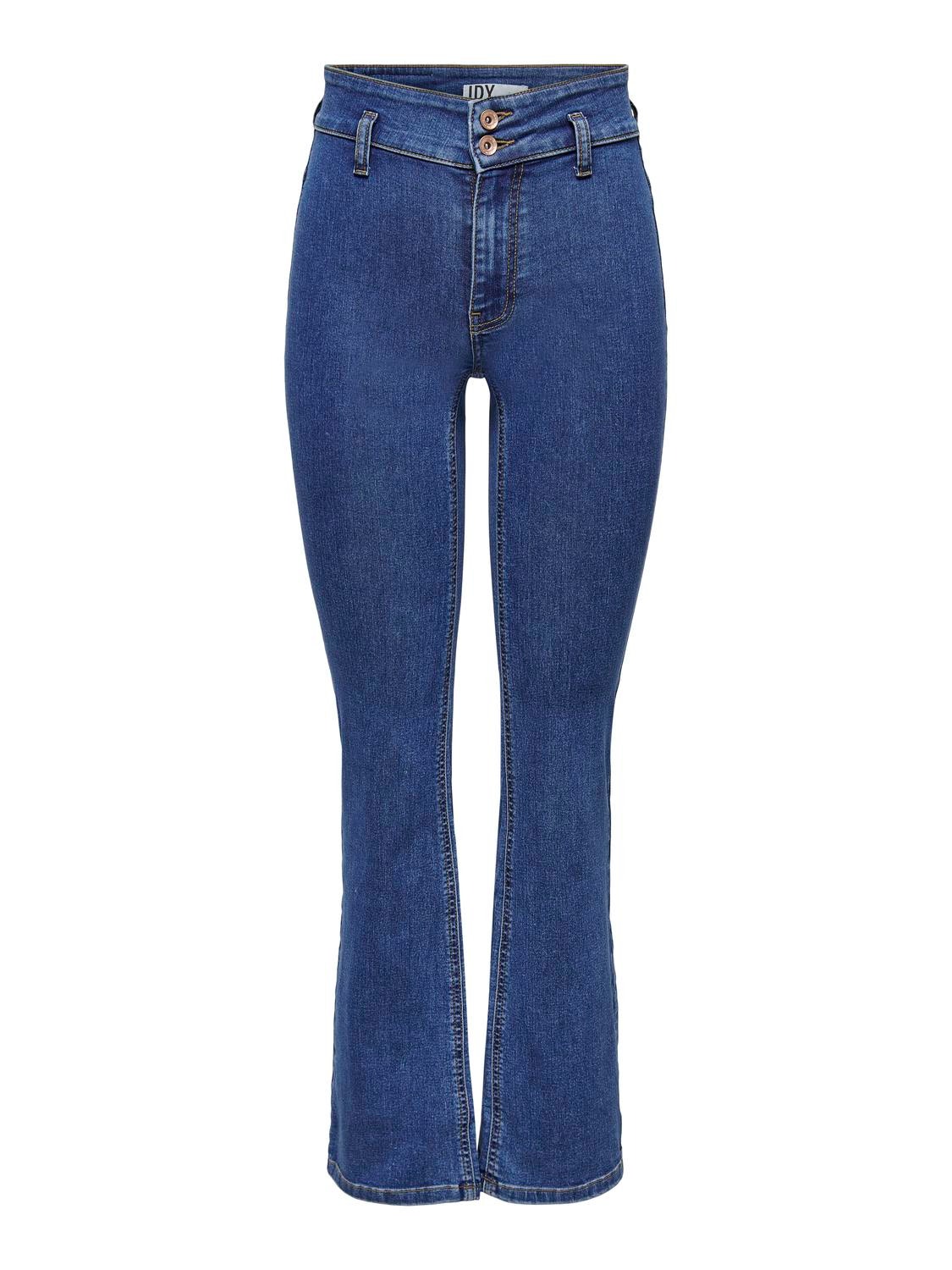 ONLY Flared Fit High waist Jeans -Medium Blue Denim - 15253113