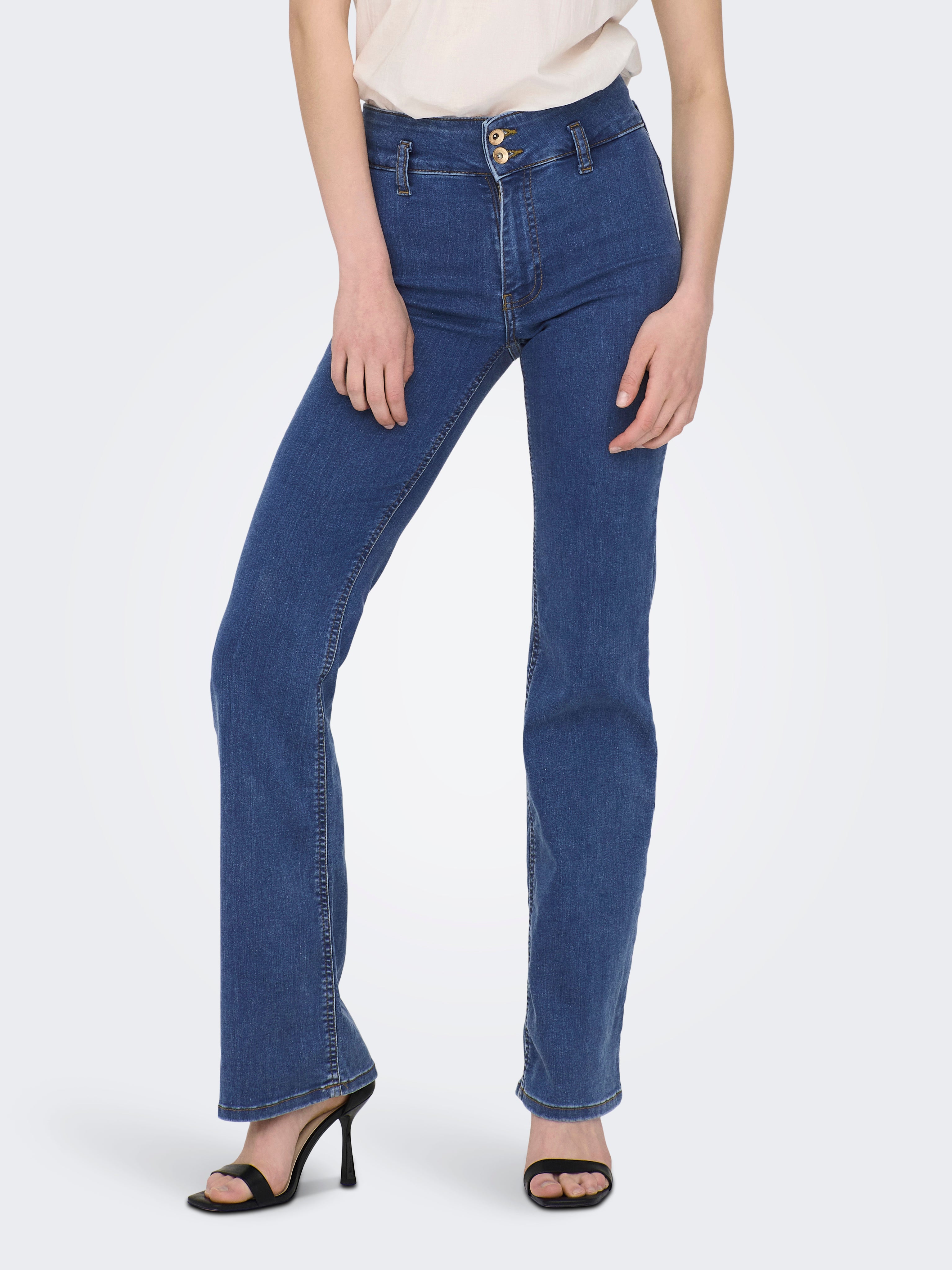 Jdynewnikki Hohe Taille Flared Jeans
