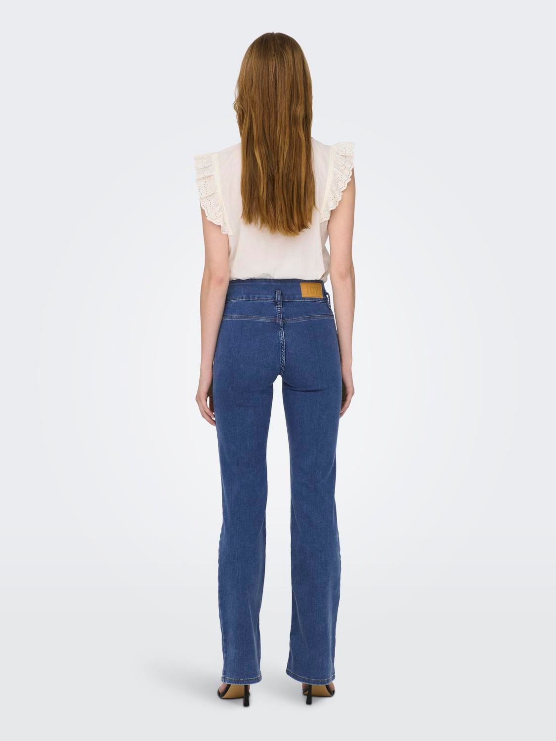 ONLY JDYNewnikki highwaist Bootcut jeans -Medium Blue Denim - 15253113