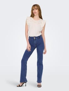 ONLY JDYNewnikki High Waist Flared Jeans -Medium Blue Denim - 15253113