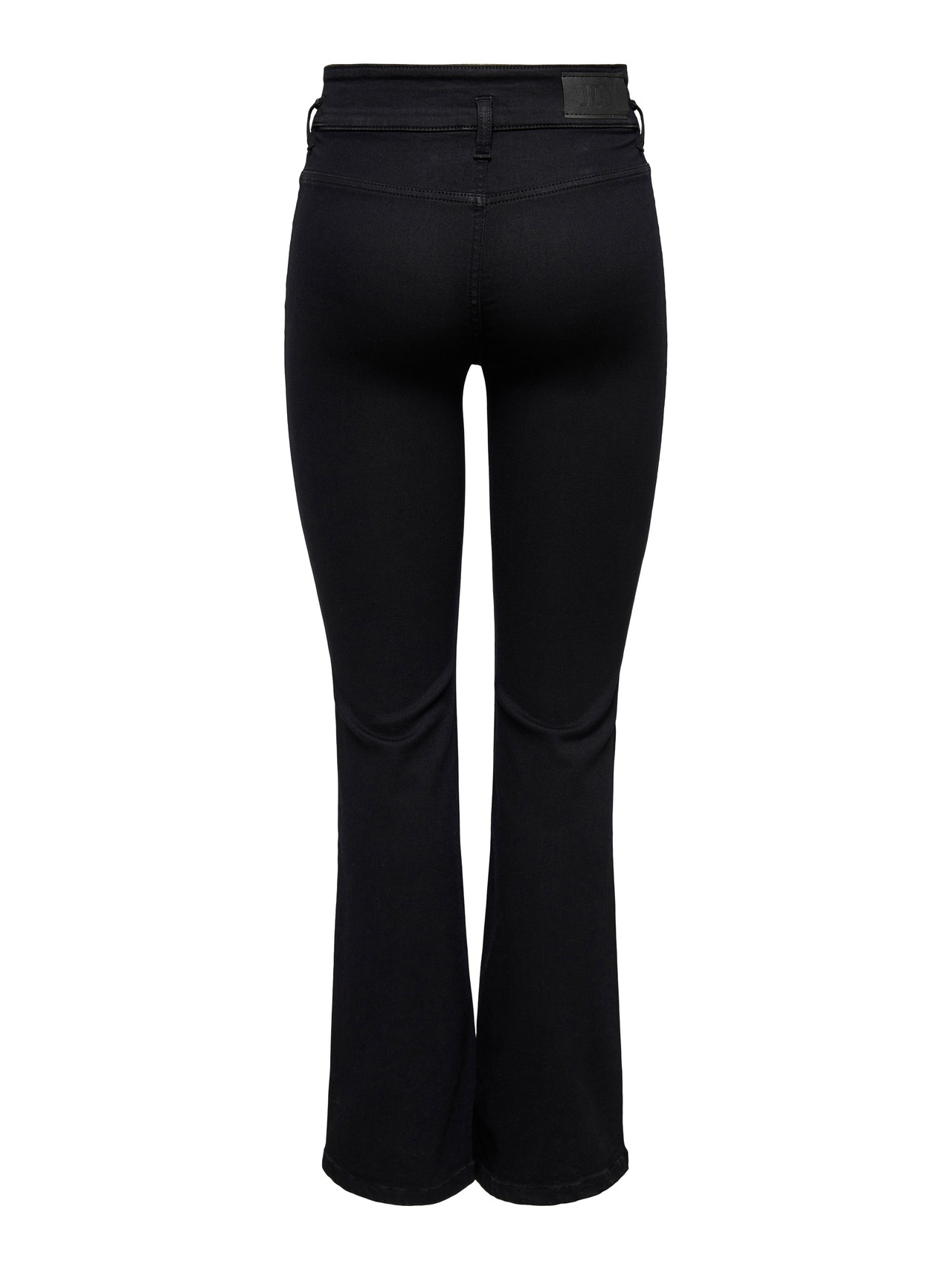 ONLY Ausgestellt Hohe Taille Jeans -Black Denim - 15253117