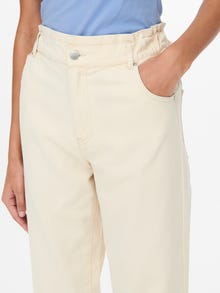 ONLY Trousers with mid waist -Tapioca - 15253177
