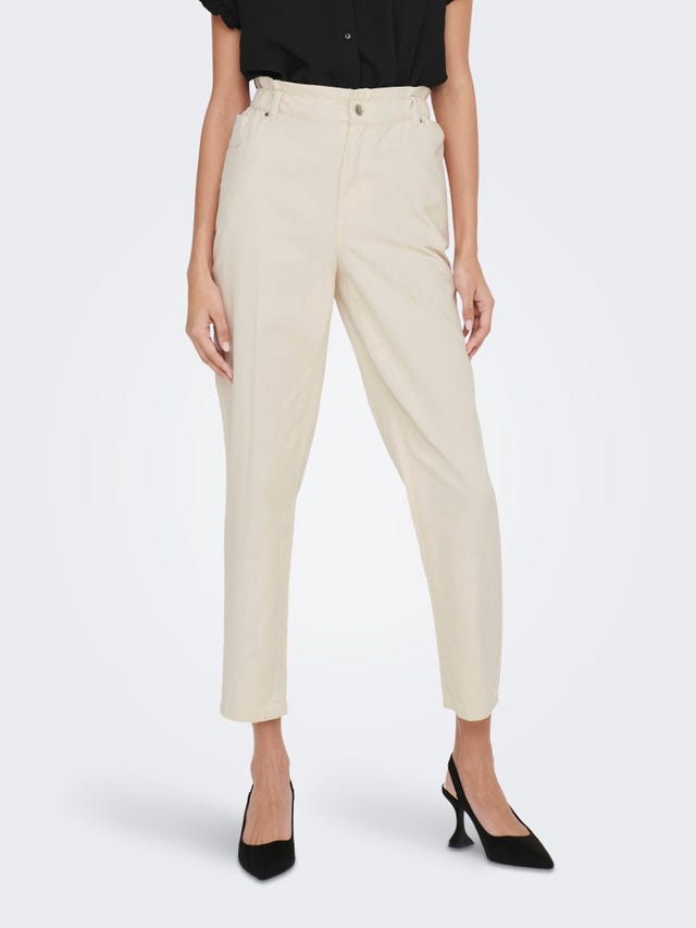 ONLY Trousers with mid waist - 15253177