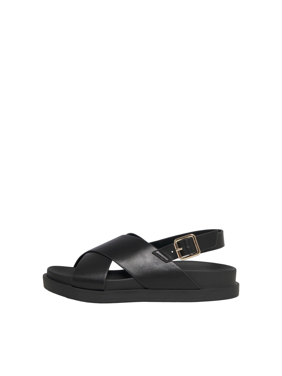 ONLY Faux leather slingback Sandals -Black - 15253212