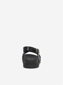 ONLY Läderimitation slingback Sandaler -Black - 15253212