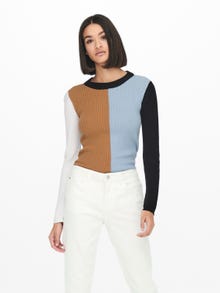 ONLY O-Neck Pullover -Cashmere Blue - 15253232