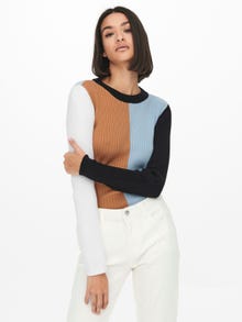 ONLY O-hals Pullover -Cashmere Blue - 15253232