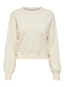ONLY O-Neck Dropped shoulders Pullover -Whitecap Gray - 15253248