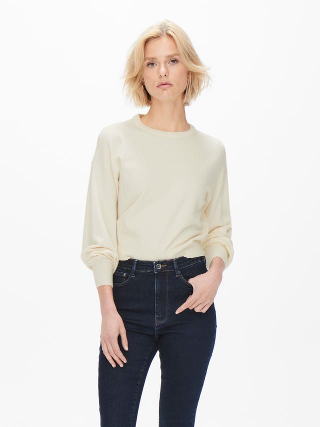 ONLY Round Neck Dropped shoulders Pullover - 15253248