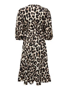 ONLY ONLOLIVIA midi dress -Cloud Dancer - 15253350