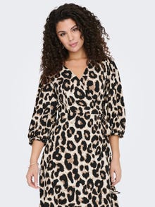 ONLY ONLOLIVIA midi dress -Cloud Dancer - 15253350