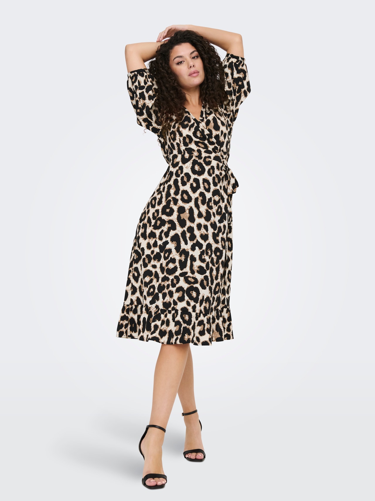 ONLY ONLOLIVIA midi dress -Cloud Dancer - 15253350