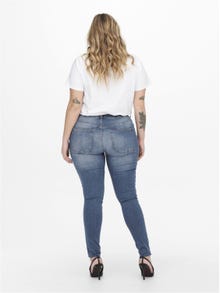 ONLY Skinny Fit High waist Jeggings -Medium Blue Denim - 15253353