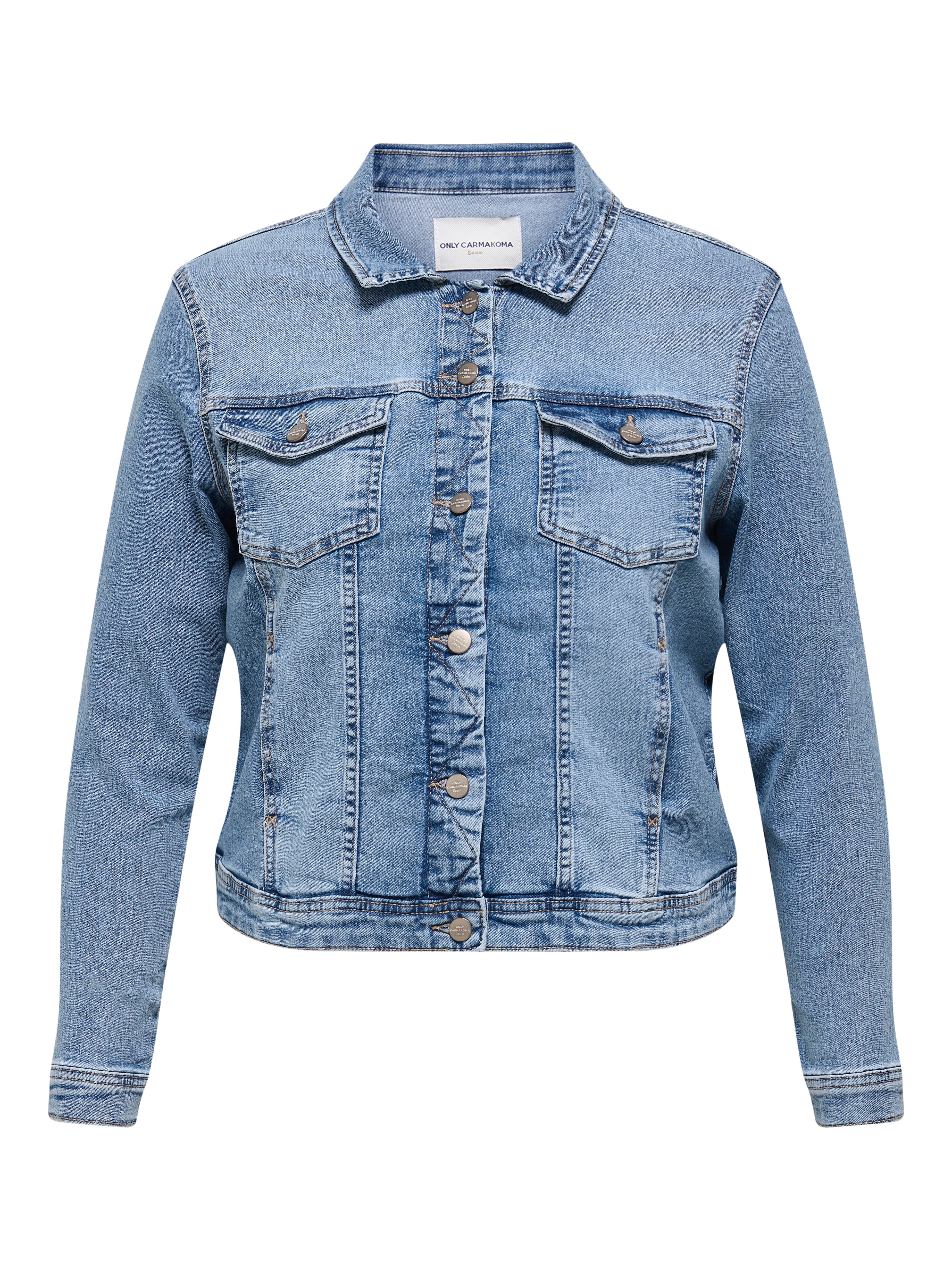 Jeansjacke Only Kurz ONLY Jeansjacke Wonder 15256098 Weiß Regular Fit