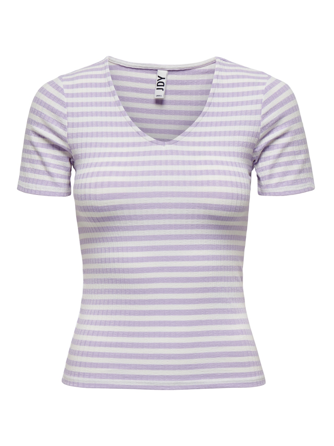 ONLY Striped V-Neck Top -Lavender Frost - 15253481