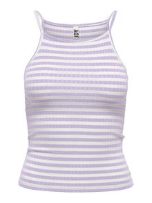 ONLY Slim Fit Square neck Top -Lavender Frost - 15253483