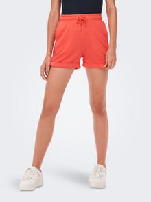 ONLY Sweat- Trainingsshorts -Hot Coral - 15253510