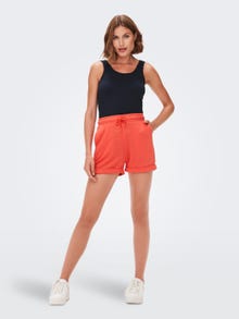 ONLY Sweat Sportshorts -Hot Coral - 15253510