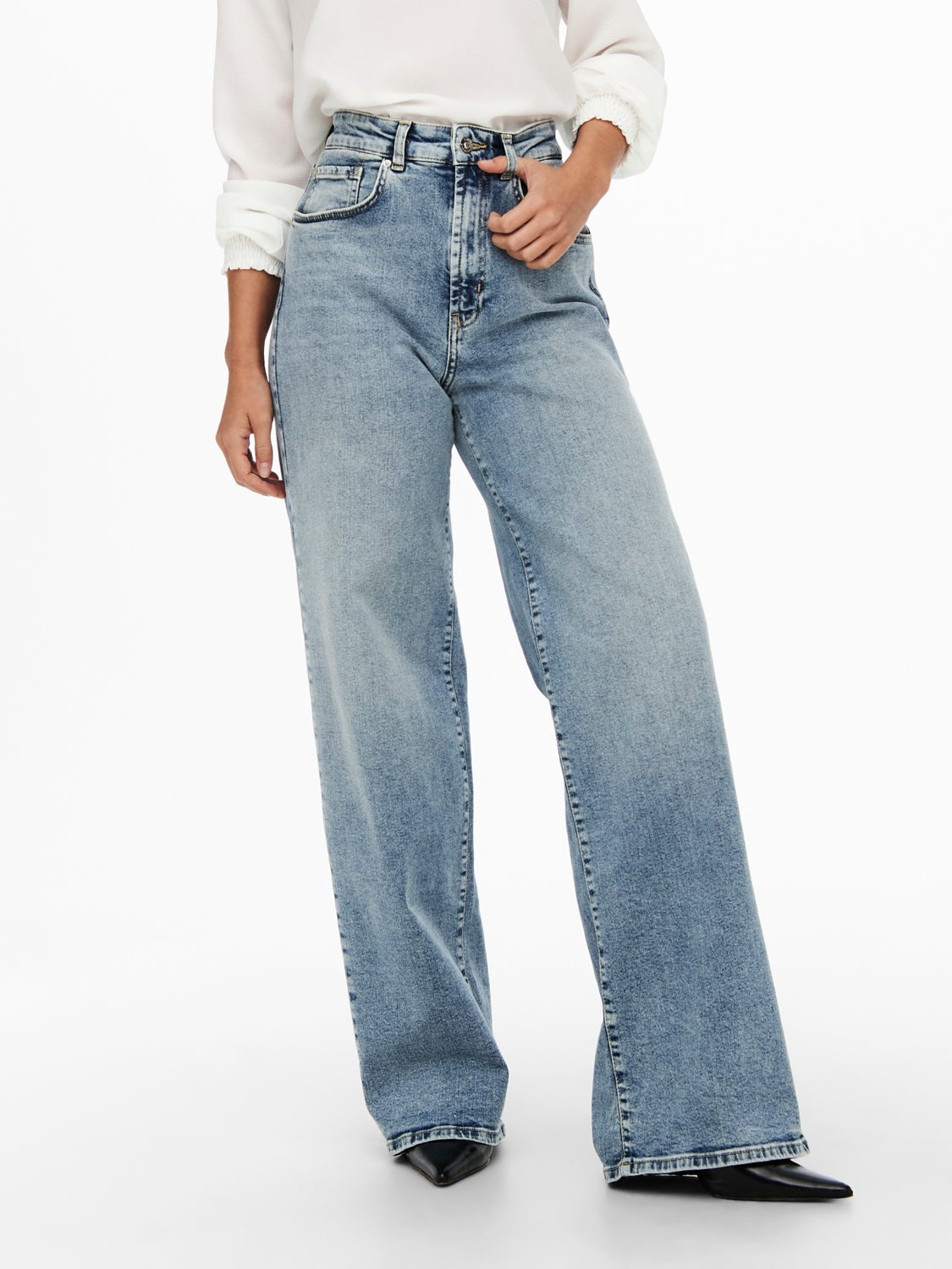 Etienne Aigner Hoge taille jeans lichtgrijs casual uitstraling Mode Spijkerbroeken Hoge taille jeans 