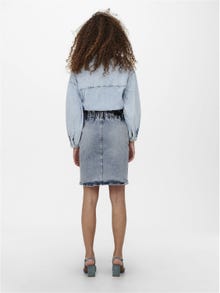 ONLY Long skirt -Light Blue Denim - 15253535