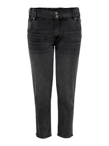 ONLY Curvy CARLu Hw Carrot high-waist jeans -Black Denim - 15253614