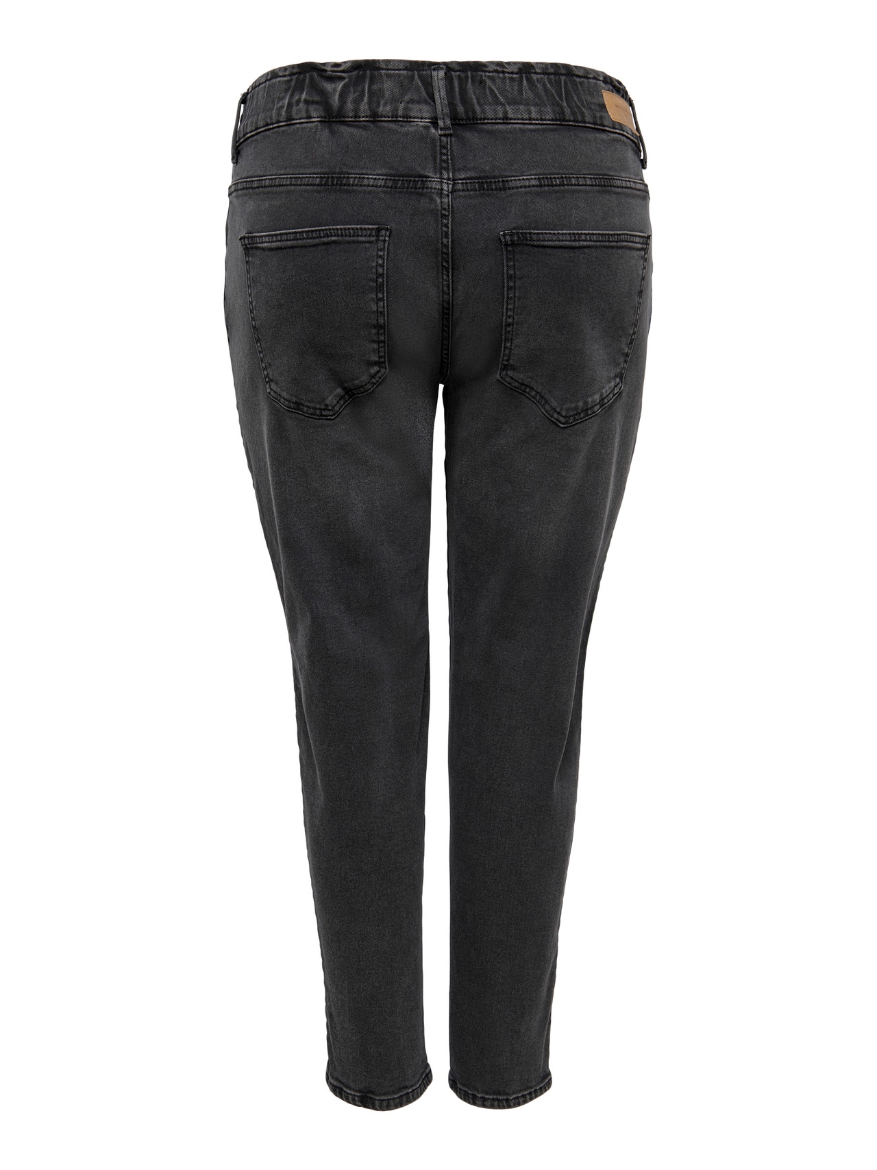 ONLY Curvy CARLu Hw Carrot high-waist jeans -Black Denim - 15253614