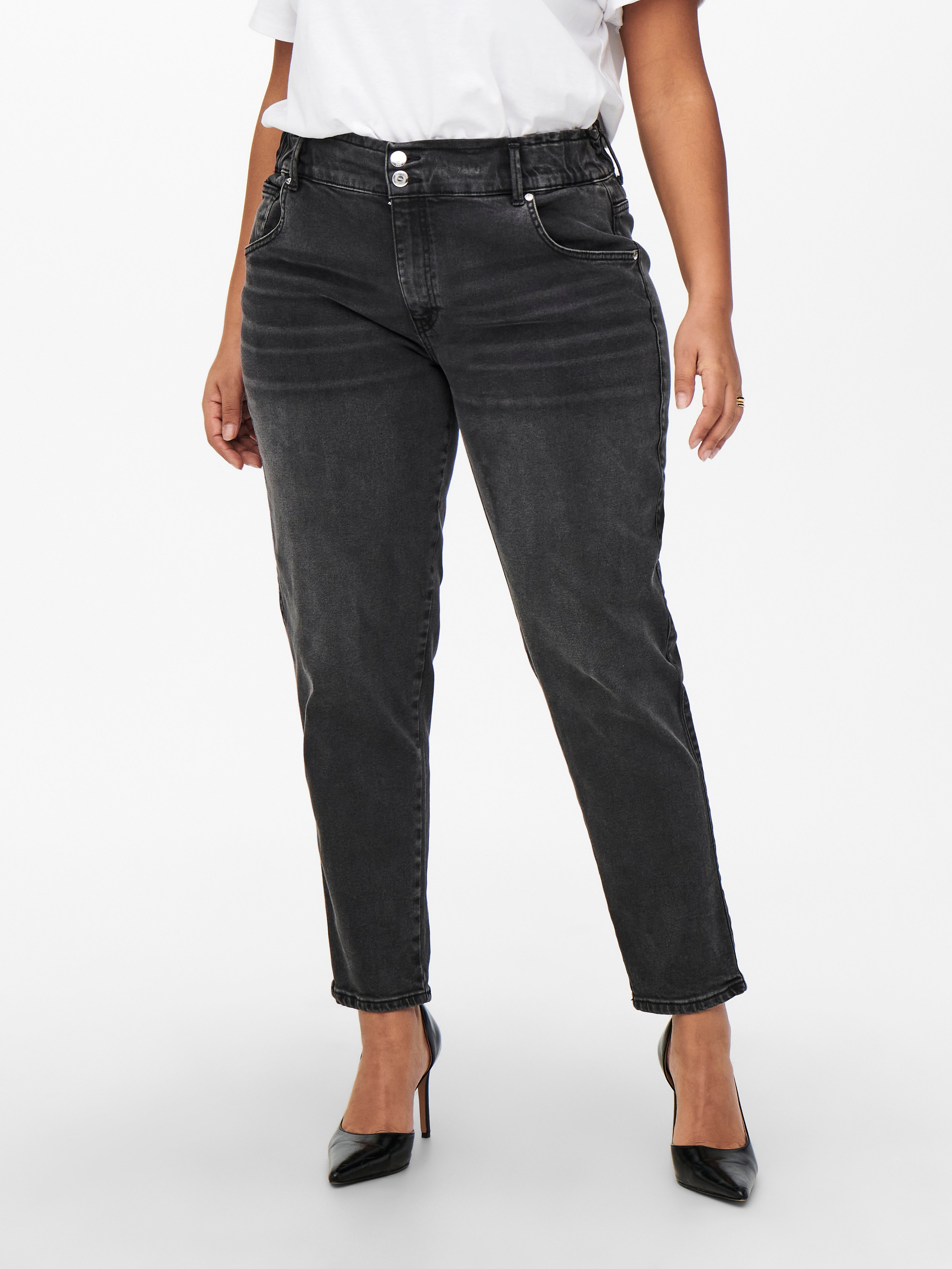 Carlu Hohe Taille Skinny Fit Jeans