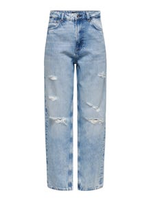 ONLY Boyfriend Fit Jeans -Light Blue Denim - 15253636