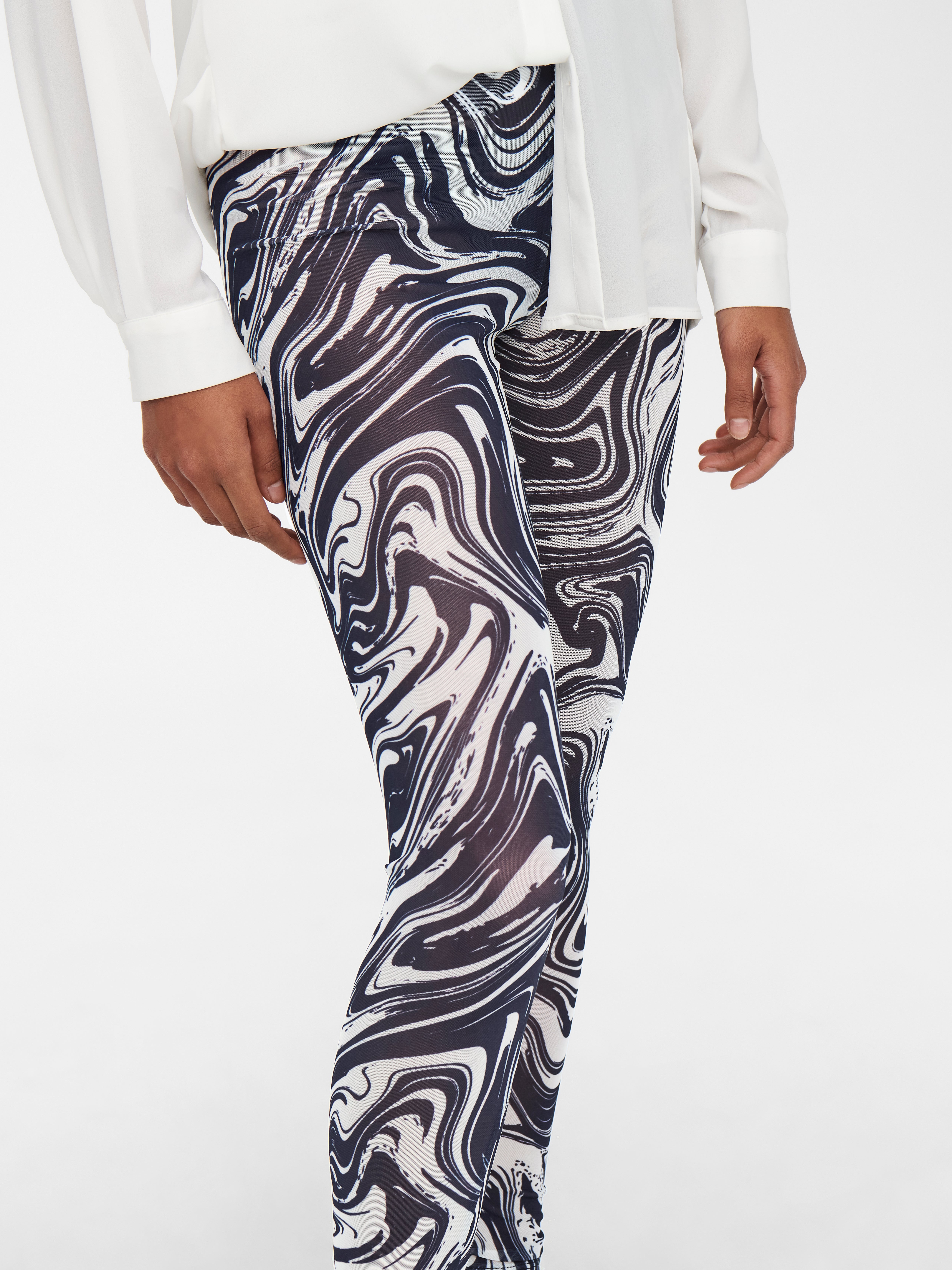 Mesh pattern 2025 print leggings